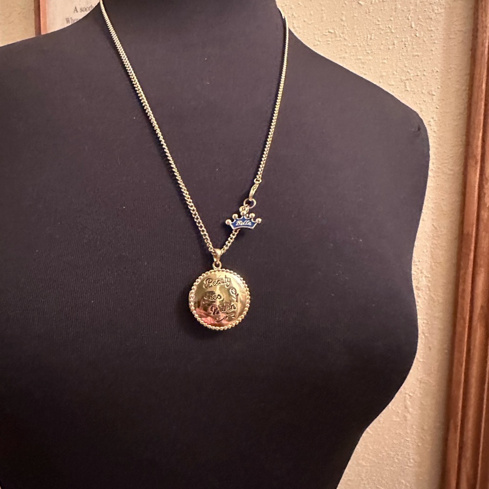 Vintage Disney Couture/ Kidada Beauty & the Beast Locket Necklace
